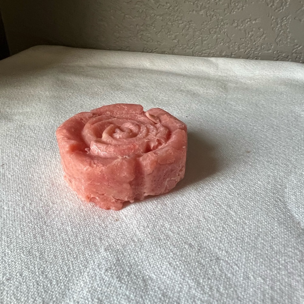 Handcrafted watermelon rose shaped soap - Picture 3 of 5